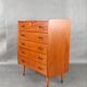 Commode Norvégienne 5 tiroirs en Teck, 1960s