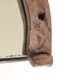 Folk art mirror, horseshoe frame, 1950s