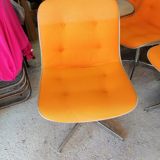 Set of 4 vintage Steelcase Strafor office chairs by Randall Buck.