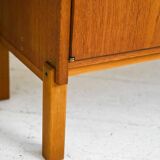 Vintage Scandinavian bookcase with display cabinet