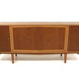 Scandinavian teak and oak sideboard, Sweden, 1960