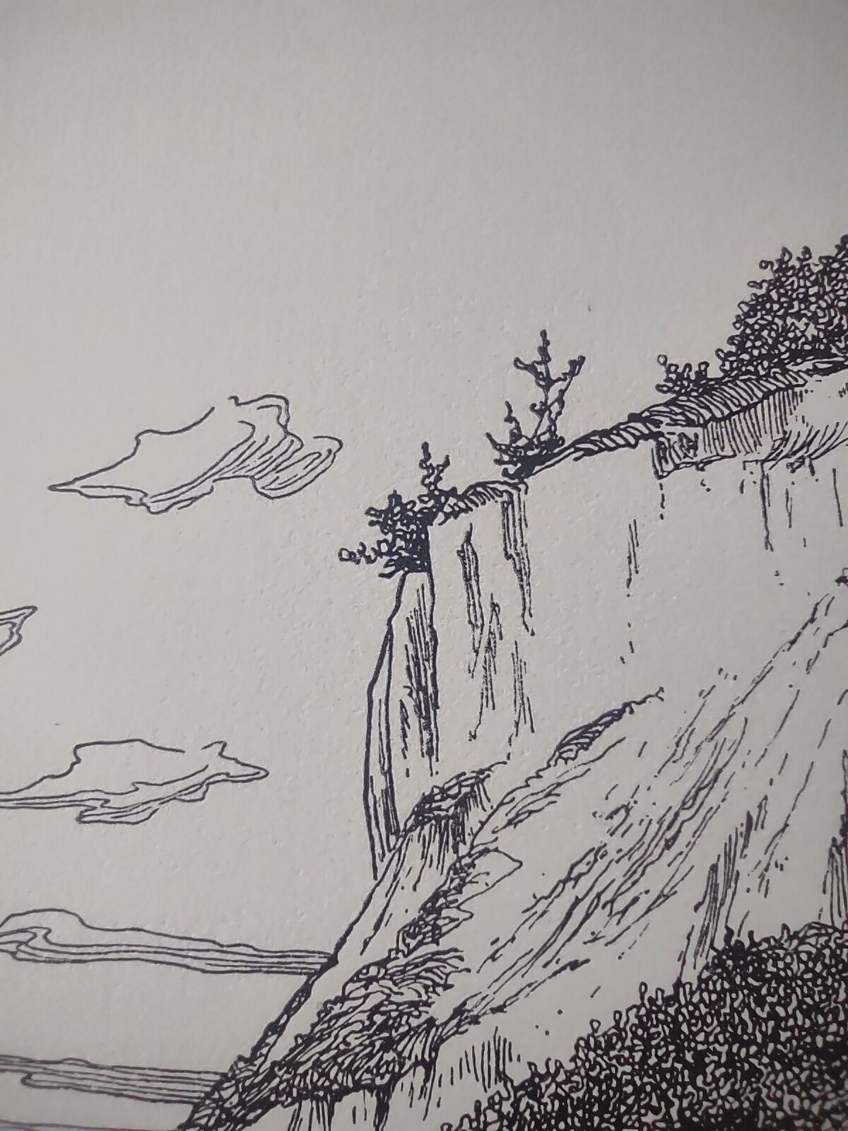 Antique print - La cape de mer - Lithograph from 1902