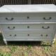 Louis XVI style chest of drawers in versailles grey patinated mahogany with white marble