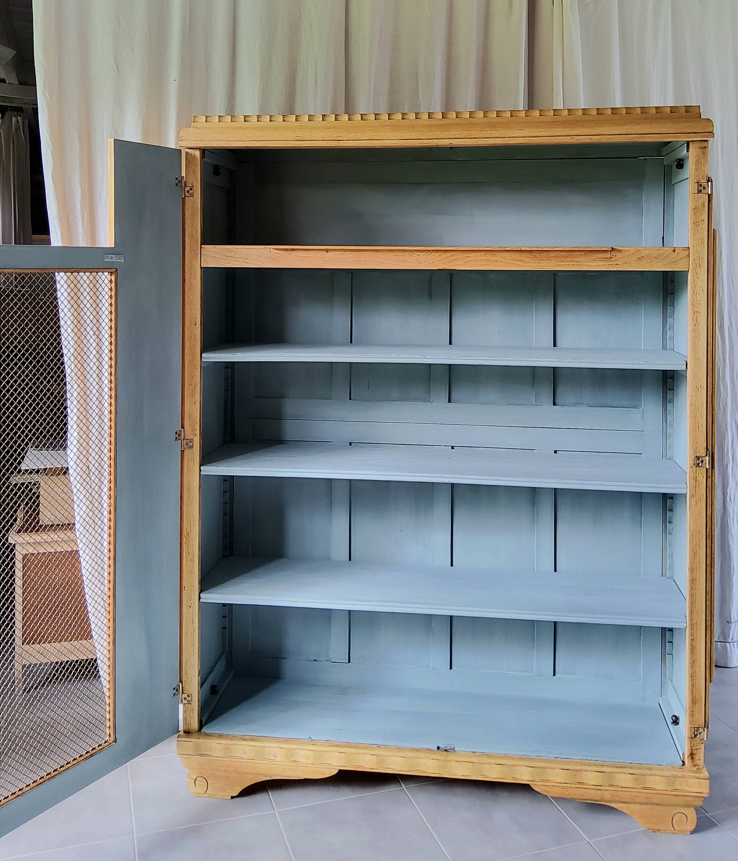 Restored Art Deco library cabinet