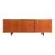 Danish teak sideboard with three sliding doors, 1960s/1970s