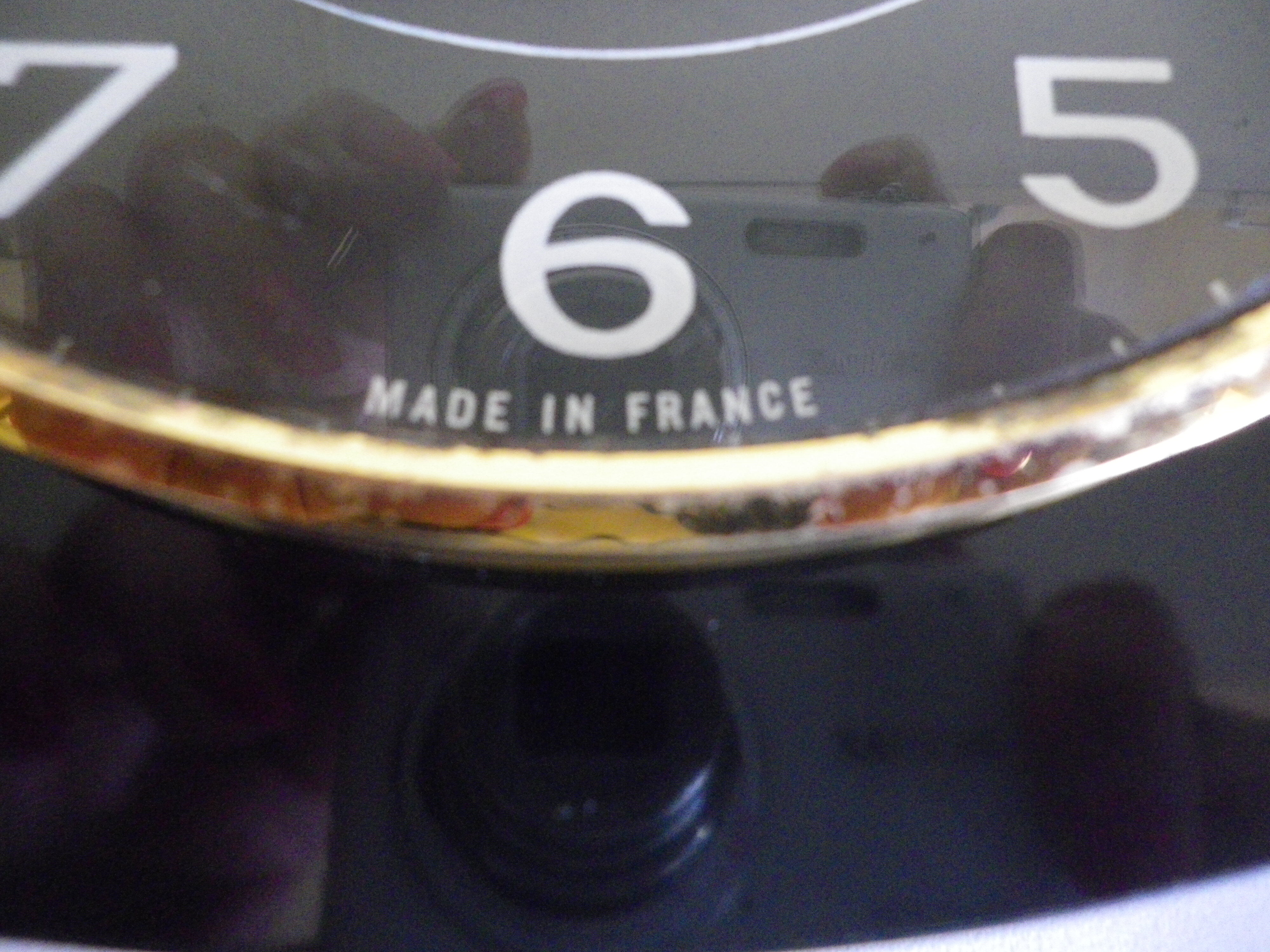 Black bakelite pendulum, bayard brand, 50s