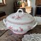 Large 19th-century ironstone soup tureen signed Sarreguemines Fontanges.