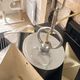 Vintage Space Age Chrome Metal Suspension Chandelier Sciolari