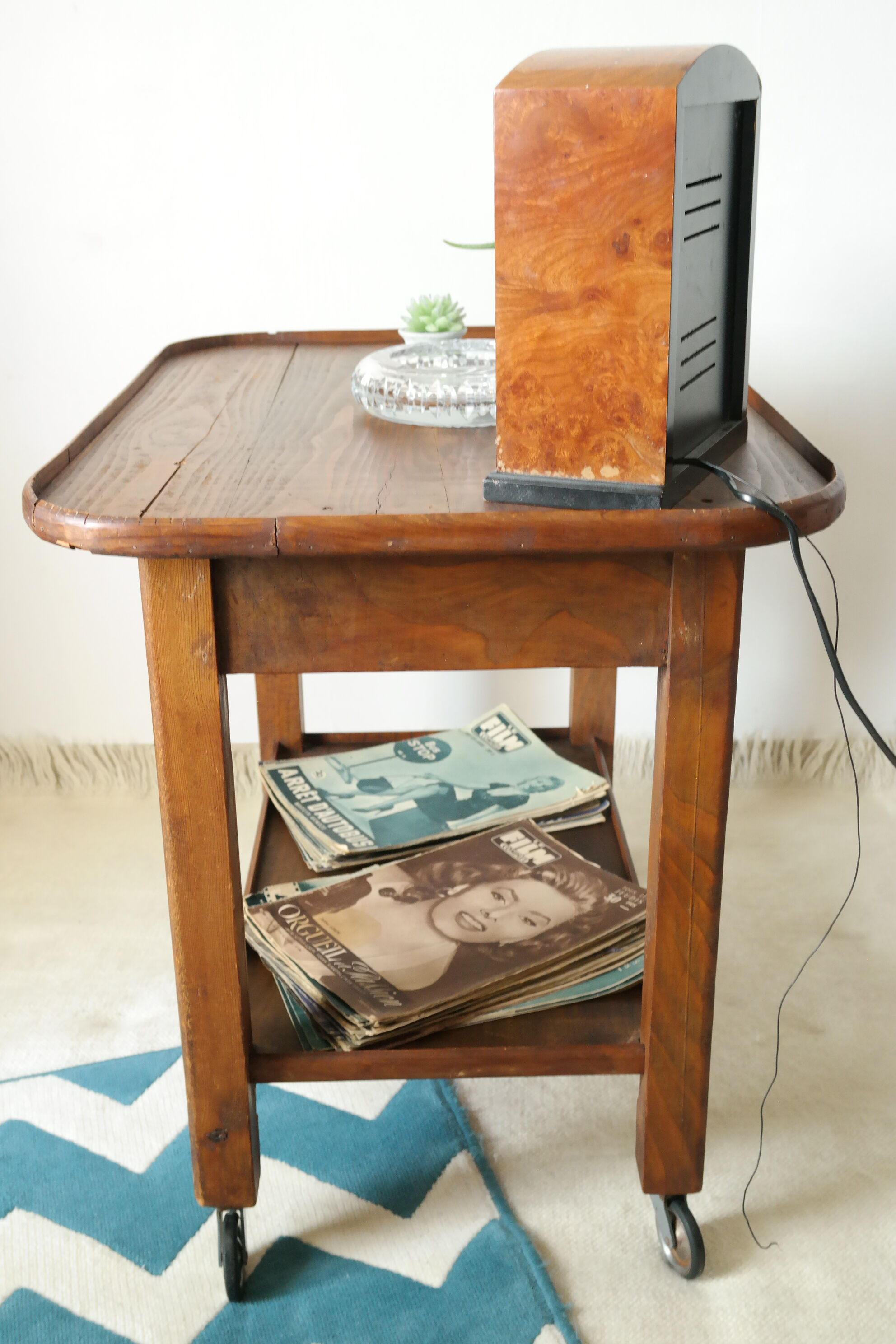 Vintage wooden side table