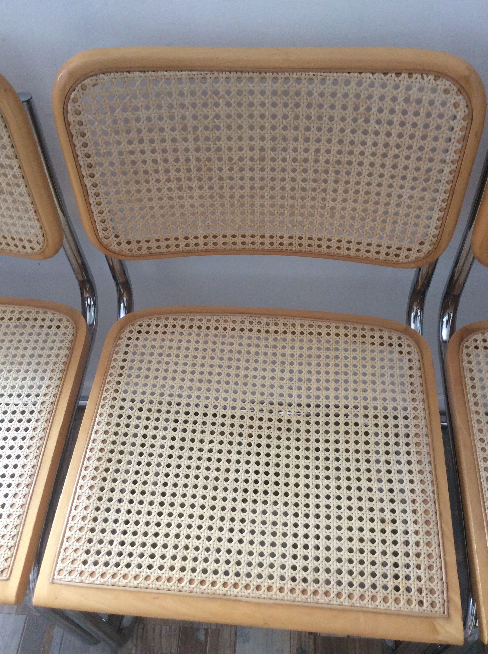 Série de 4 chaises Marcel Breuer Cesca B32
