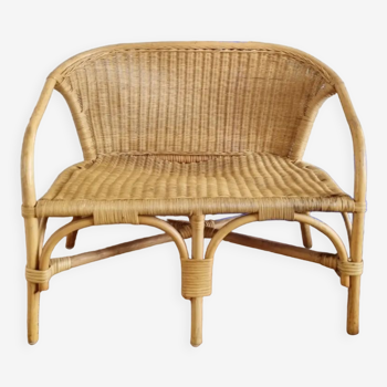 Rattan bench