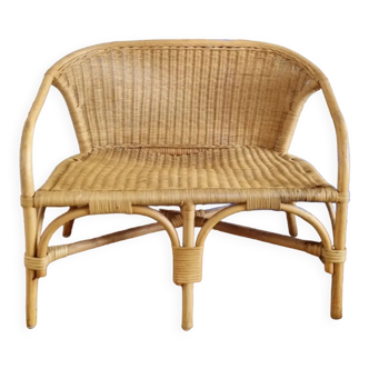 Rattan bench