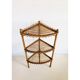 Etagère d'angle rotin