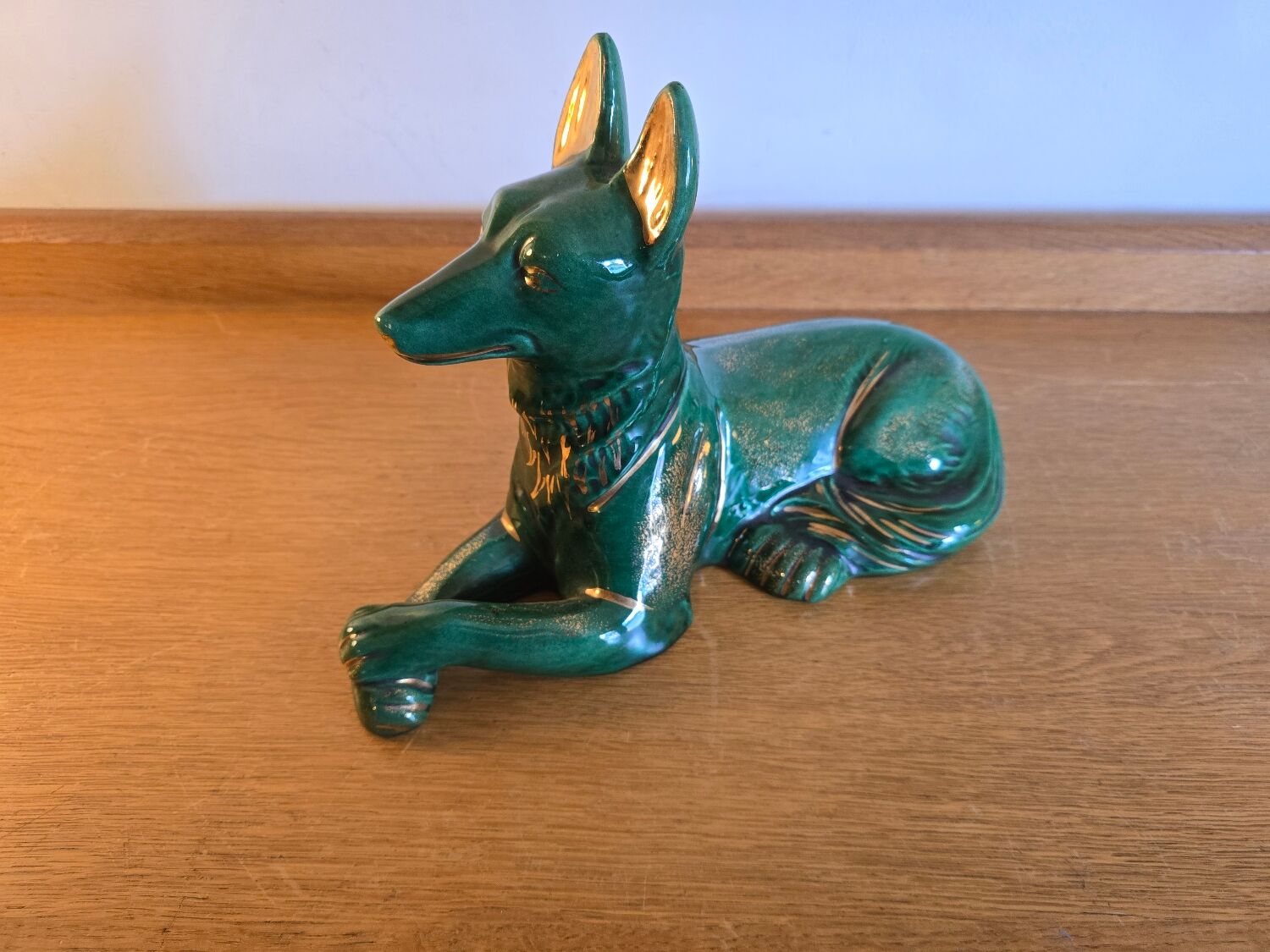 Ceramic dog figurine 1970