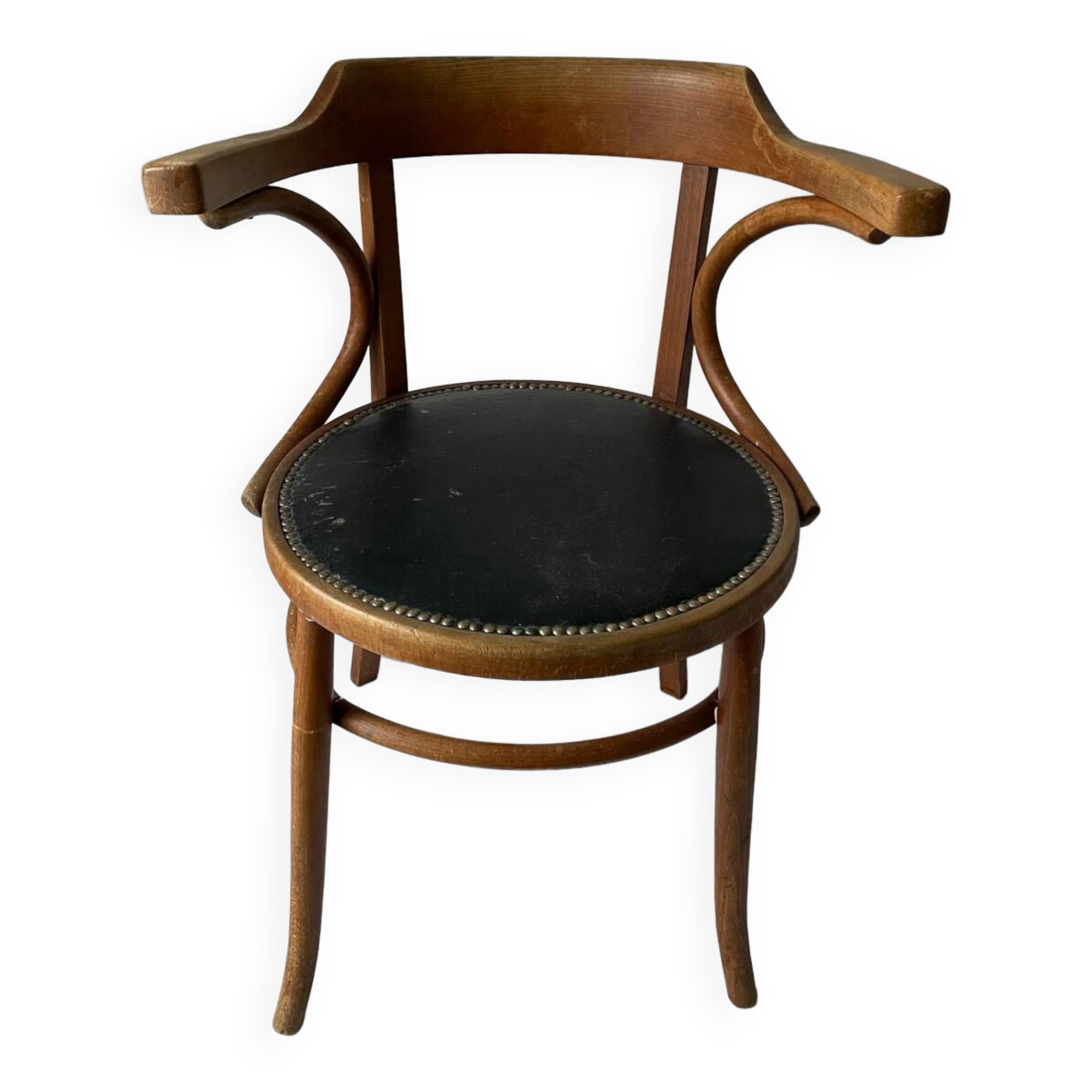 Fauteui ancien baumann bois courbé