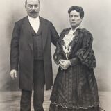 Antique, Great old photography, bourgeois couple, early twentieth, France