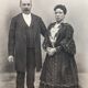 Antique, Great old photography, bourgeois couple, early twentieth, France