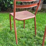 Set of 4 industrial style chairs