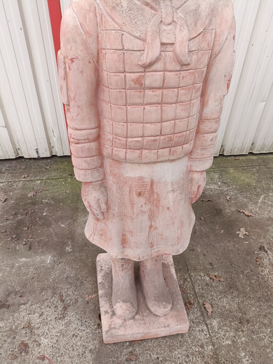 Statue de jardin Guerrier XIAN debout en terre cuite 160 cm Selency