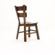 Set of 6 brutalist oak spanish dining chairs 1950
