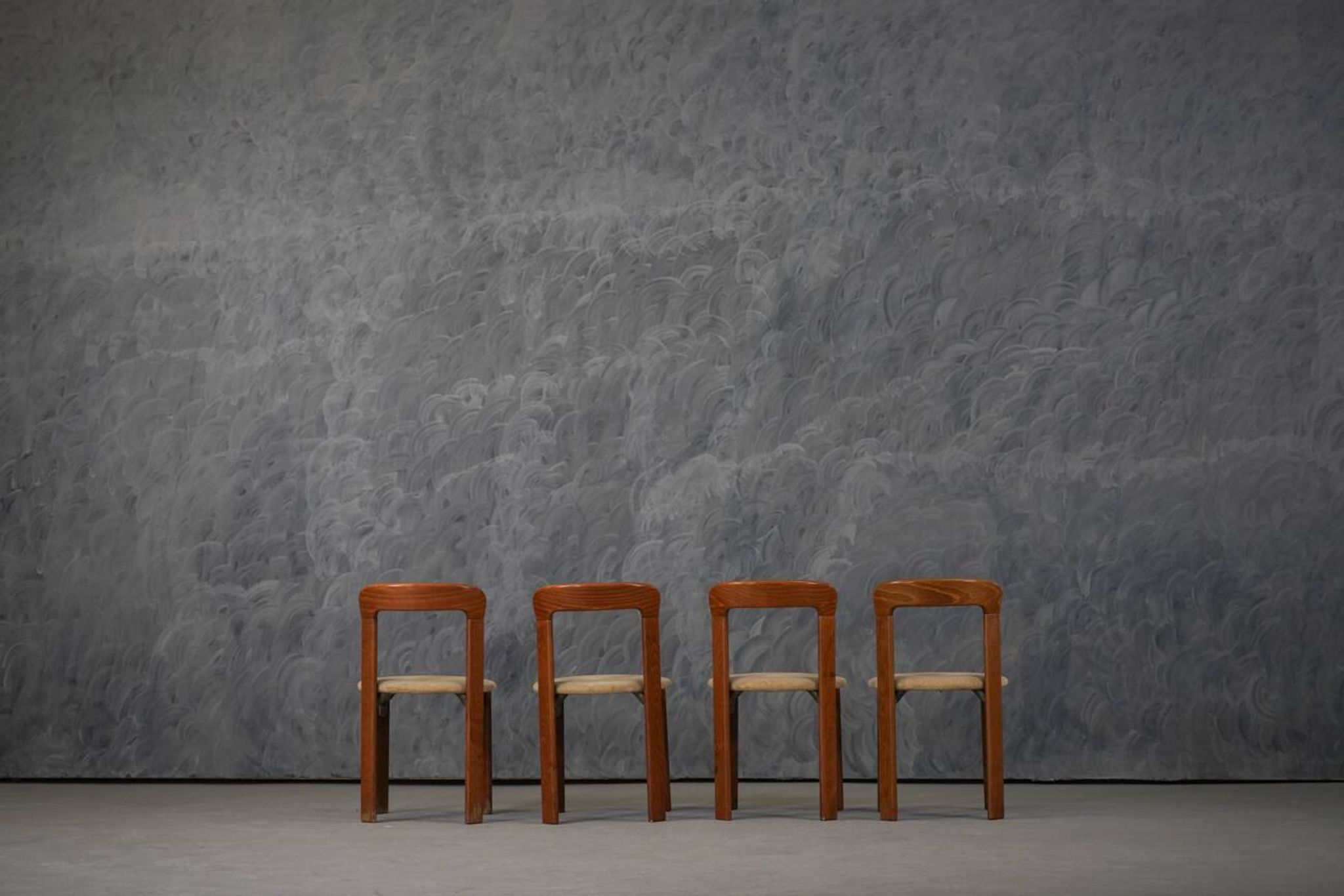 Vintage Hay Rey dining chairs by Bruno Rey for Kush Co, Switzerland 1970s set of 4