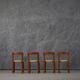 Vintage Hay Rey dining chairs by Bruno Rey for Kush Co, Switzerland 1970s set of 4