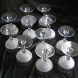 Service of granite glasses to wine