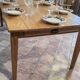 Large authentic farmhouse table made of solid French oak.