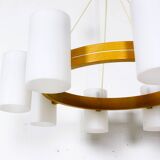 Large Mid-Century Uno & Östen Kristiansson chandelier, by Luxus1960.