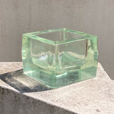 Empty pocket 70s molded glass