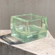 Empty pocket 70s molded glass
