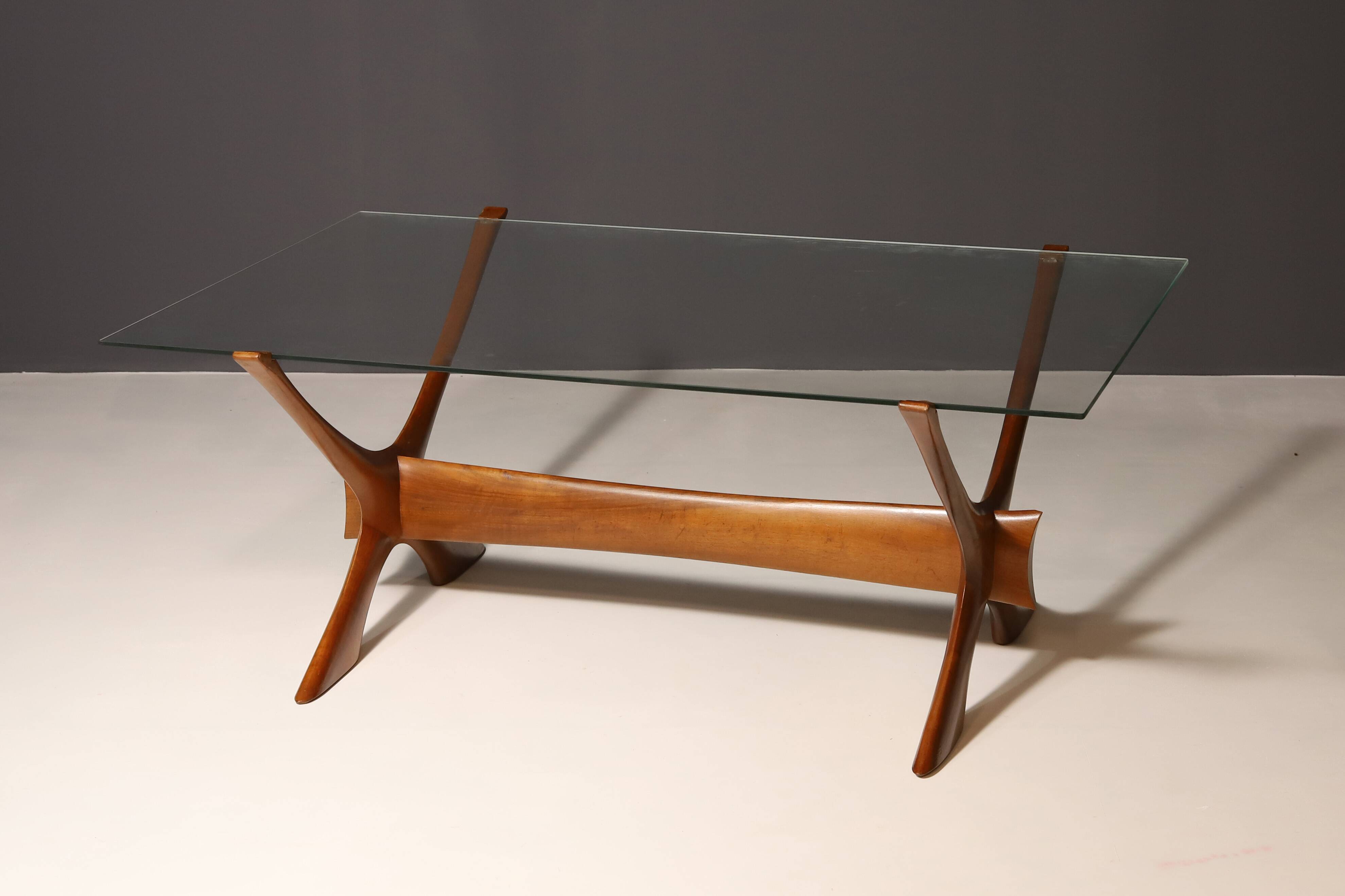 Table Basse Condor par Fredrik Schriever-Abeln pour Örebro Glass, 1960s