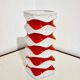 Vase Vintage • 640/3 • Royal KPM • Porcelaine • Biscuit • Op Art • Space Age • 1970