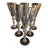 6 flûtes à champagne
