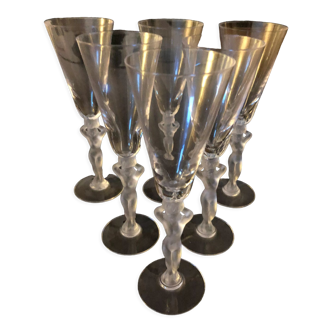 6 champagne flutes