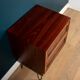 Restored Mid Century Danish Rosewood Sideboard Lamp Table Chest On Hairpin Legs
