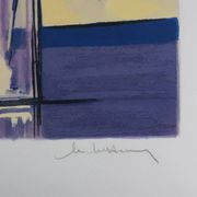 Michel Henry : Nature morte bleutée, sérigraphie originale signée