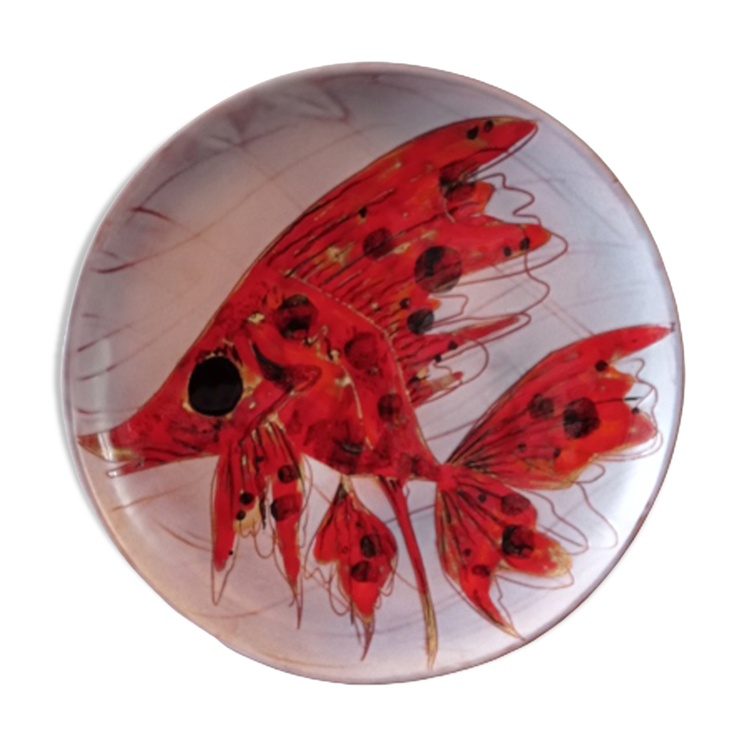 Plat Monique Brunner, Vallauris, ⌀ 32 cms