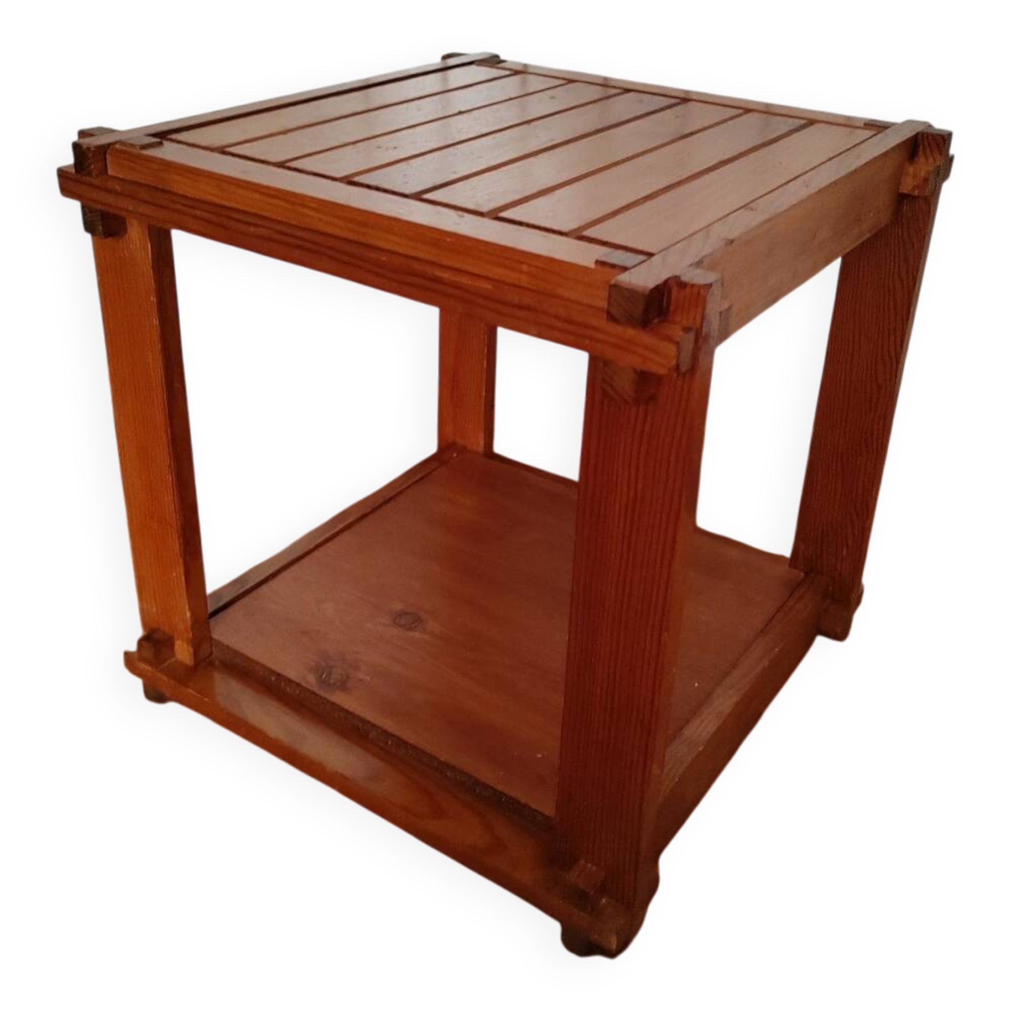 Vintage pine side table