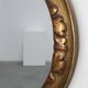 Art Deco oval gilt oak mirror, Belgium 1920s