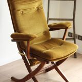 Folding recliner armchair