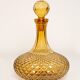 Mid-century yellow glass bottle with stopper, Italy, 1960s