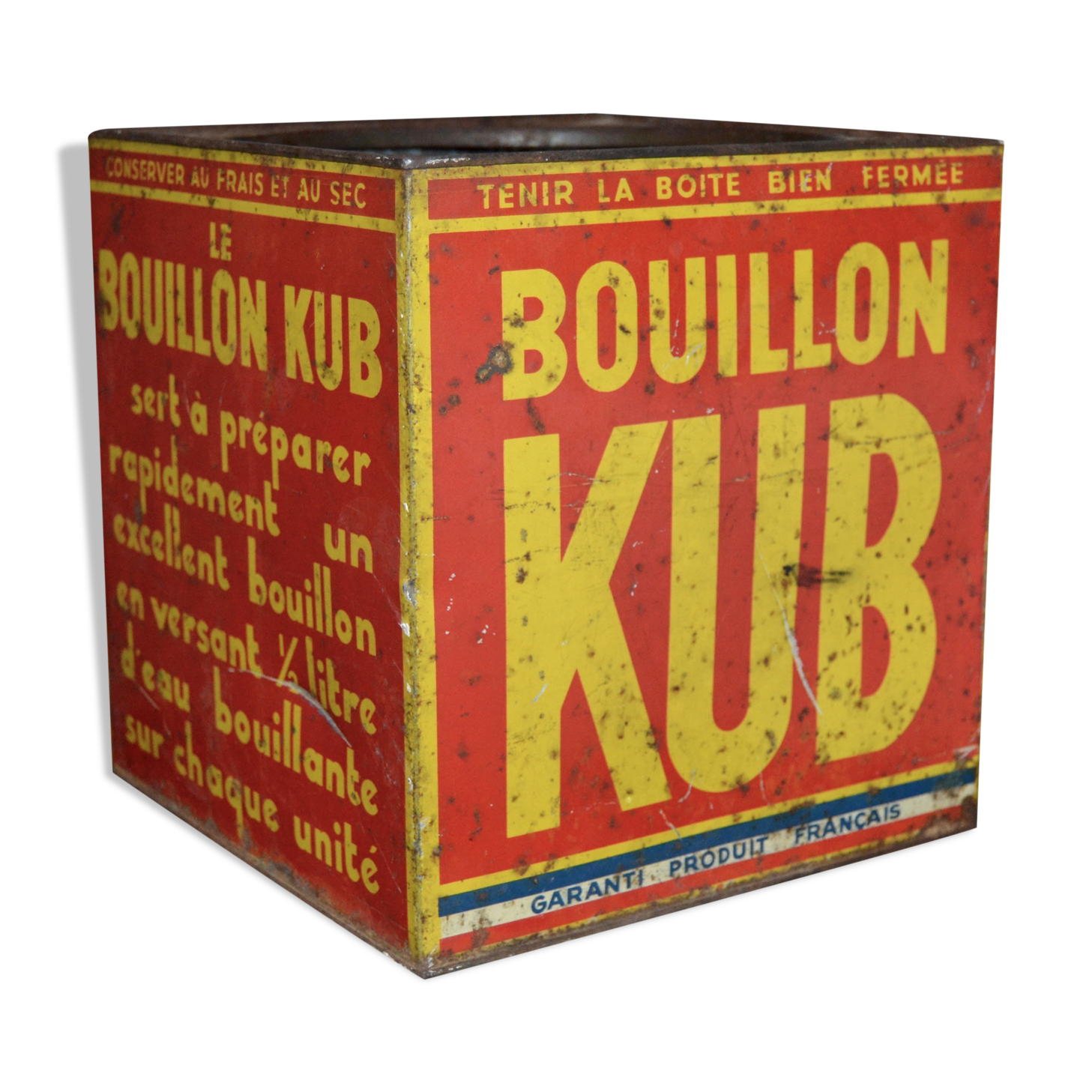 Boite Bouillon KUB en tôle Selency