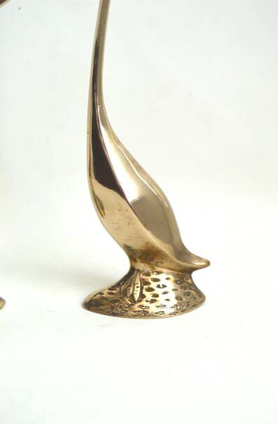 Couple of brass geese