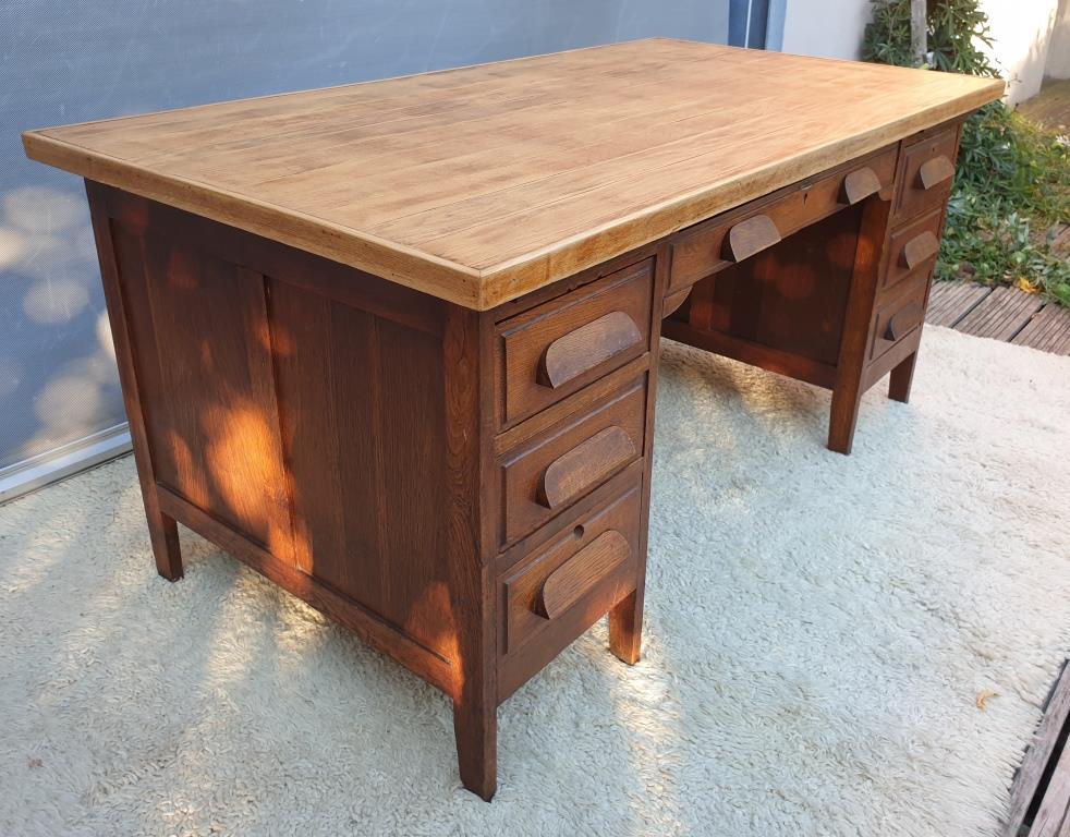 Minister's desk 1930 parquet oak