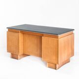 Vintage oak desk made by Burwood. France, 1950s