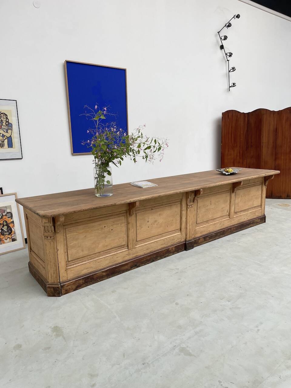 XXL oak and pine counter 350cm