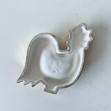 Vintage rooster in gilded ceramic