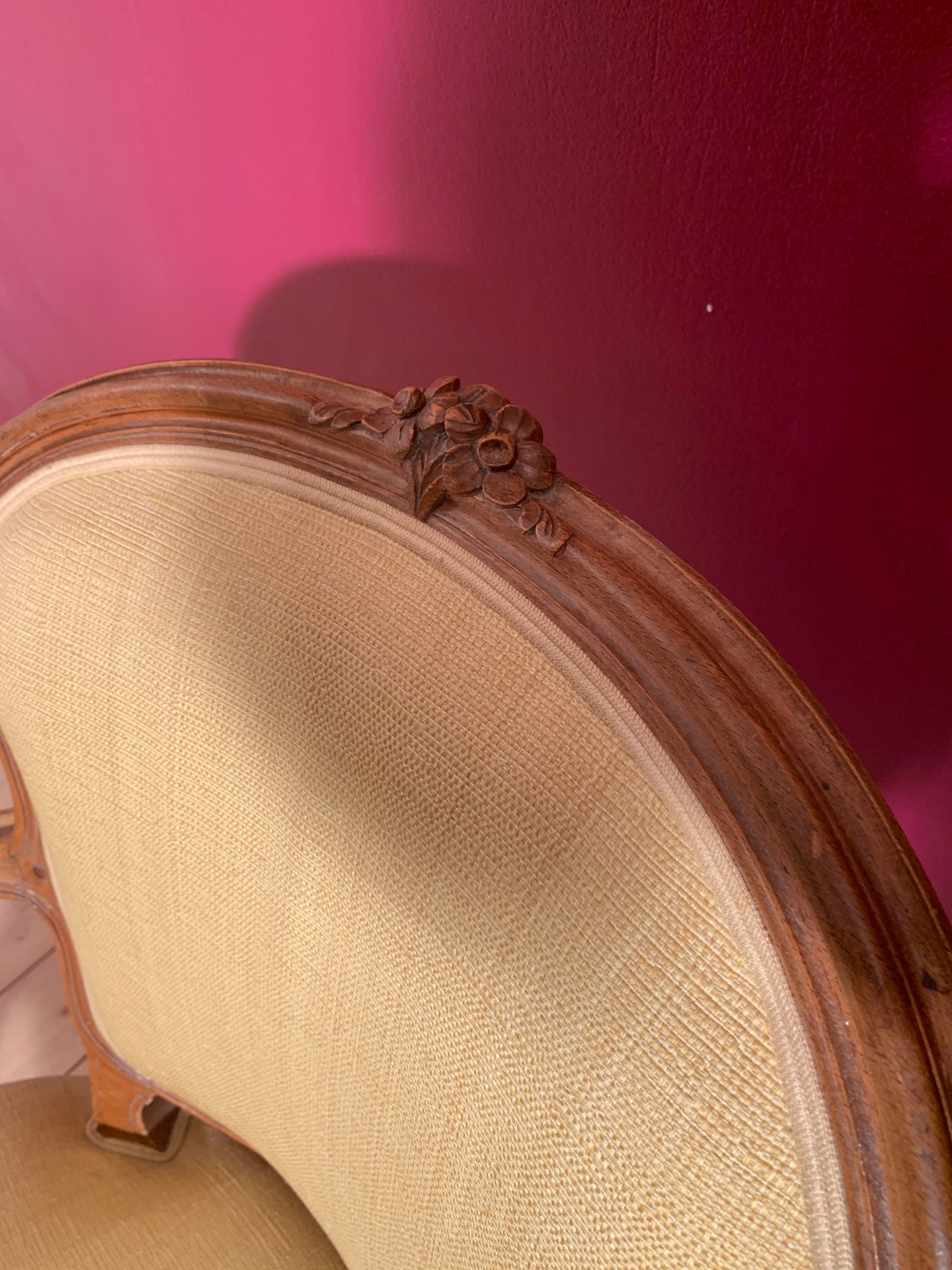 Pair baroque armchairs