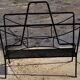 Vintage black metal magazine holders